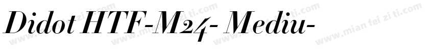 Didot HTF-M24- Mediu字体转换